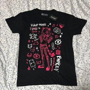 NWT | HOT TOPIC Anime Cat Girl Graphic Tee Shirt